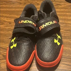 Under Armour Kids Black and Red Shoes